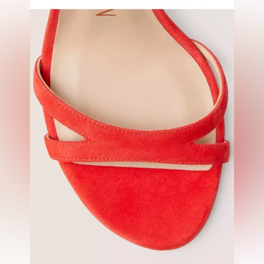 Stuart Weitzman Soiree 100 Red Lace-Up Strappy Heels 5.5 NWOB Designer Shoe - Picture 5 of 14